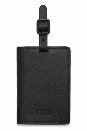 Aluminum Luggage Tag in Onyx Black Standard